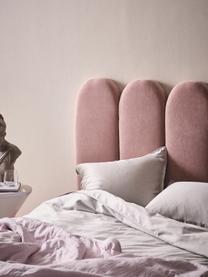 Tête de lit rembourrée chenille Miami, Tissu rose, larg. 125 x haut. 124 cm