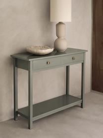 Console rustique en bois Ditti, Vert, larg. 104 x haut. 83 cm