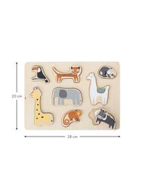 Houten puzzel Farm, Multiplex, Meerkleurig, B 28 x H 2 cm