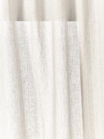 Polopriehľadný záves s multifunkčnou páskou Gardine Birch, 2 kusy, 100 % ľan, Svetlobéžová, Š 130 x D 260 cm