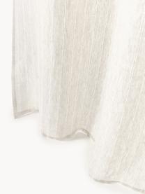 Rideaux semi-transparents avec ruflette multiple Birch, 2 pièces, 100 % pur lin, Beige clair, larg. 130 x long. 260 cm