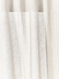 Rideaux semi-transparents avec ruflette multiple Birch, 2 pièces, 100 % pur lin, Beige clair, larg. 130 x prof. 260 cm