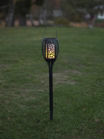 Solar Aussenleuchte Flame für Boden, Tisch oder zum Hängen, Lampenschirm: Kunststoff, Schwarz, Ø 10 x H 42 cm