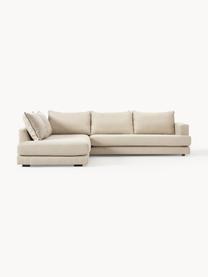 Ecksofa Tribeca, Bezug: 100 % Polyester Der hochw, Gestell: Massives Kiefernholz, FSC, Füße: Massives Buchenholz, lack, Webstoff Beige, B 274 x T 192 cm, Eckteil rechts