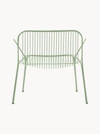 Sillón para exterior Hiray, Acero galvanizado pintado, Verde salvia, An 73 x F 65 cm