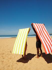 Plážový uterák z mikrovlákna Cabana, rýchloschnúci, Mikrovlákno (80 % polyester, 20 % polyamid), Koralová, biela, Š 90, D 200 cm
