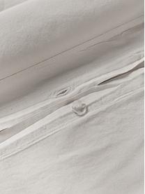 Federa in cotone percalle lavato Debbie, Beige chiaro, Larg. 50 x Lung. 80 cm