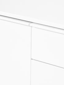 Credenza in legno Elona, Gambe: metallo verniciato a polv, Bianco, Larg. 160 x Alt. 75 cm