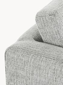 Fotel z metalowymi nogami Milo, Tapicerka: 52% poliester, 48% poliak, Stelaż: sklejka, Nogi: metal malowany proszkowo, Szara tkanina, S 63 x G 75 cm