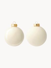 Palline di Natale opache/lucide Evergreen, varie misure, Bianco latte, Ø 10 cm, 4 pz