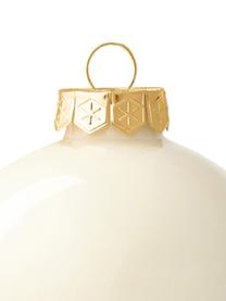 Palline di Natale opache/lucide Evergreen, varie misure, Bianco latte, Ø 10 cm, 4 pz