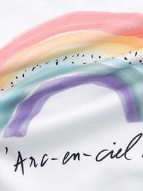 Designer Kissenhülle Rainbow von Kera Till, 100% Baumwolle, Weiss, Mehrfarbig, 40 x 40 cm