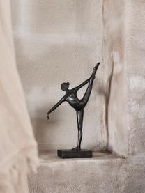 Figura decorativa Dancer, estilo vintage, Poliresina con apariencia de metal, Negro, An 17 x Al 32 cm