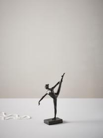 Figura decorativa Dancer, estilo vintage, Poliresina con apariencia de metal, Negro, An 17 x Al 32 cm