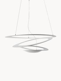 Grande suspension Pirce, larg. 69 cm, Aluminium, laqué, Blanc, larg. 69 x haut. 23 cm