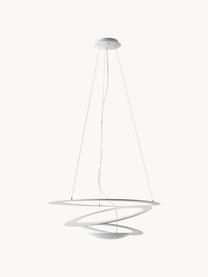 Grande suspension Pirce, larg. 69 cm, Aluminium, laqué, Blanc, larg. 69 x haut. 23 cm