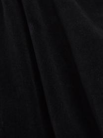 Kleines handbesticktes Designer-Kissen Eyes, mit Inlett, Vorderseite: Wolle, Rückseite: Baumwollsamt, Weiß, Schwarz, B 23 x L 30 cm