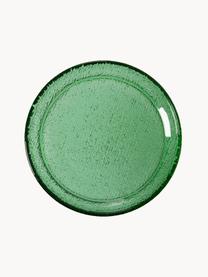 Frühstucksteller The Emeralds aus Glas, 2 Stück, Glas, Grün, transparent, Ø 21