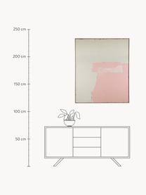 Gerahmtes Leinwandbild Olivia, Bild: Leinwand, Farbe, Rahmen: Eschenholz, Altrosa, Hellbeige, B 100 x H 120 cm