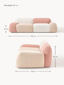 Modulares Sofa Wolke (3-Sitzer), Fuorisalone Edition, Mehrfarbig, B 256 x T 118 cm