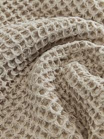 Funda de cojín texturizada de algodón Lois, 100% algodón, Gris pardo, An 50 x L 50 cm
