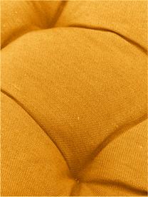 Cuscino sedia giallo Panama, Rivestimento: 50% cotone, 45% poliester, Giallo, Larg. 45 x Lung. 45 cm