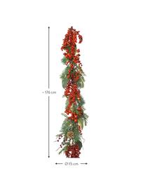 Girlanda Marien, D 176 cm, Plast, Červená, tmavozelená, Ø 15 x D 176 cm