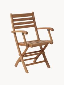 Zahradní židle s područkami ze dřeva York, Broušené teakové dřevo, Teakové dřevo, Ø 51 cm, V 86 cm
