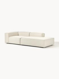 Modulaire chaise longue Lennon, Bekleding: 100% polyester De slijtva, Frame: massief grenenhout, multi, Poten: kunststof Dit product is , Geweven stof gebroken wit, B 269 x D 119 cm, armleuning links