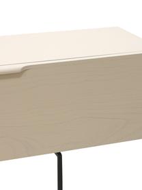 Meuble TV en bois Tave, Beige clair, larg. 250 x haut. 36 cm