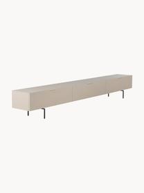 Mobile TV Tave, Piedini: metallo rivestito, Legno chiaro, Larg. 250 x Alt. 36 cm