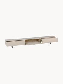 Mobile TV Tave, Piedini: metallo rivestito, Legno chiaro, Larg. 250 x Alt. 36 cm