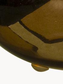 Lámpara de mesa pequeña Globus, tamaños diferentes, Pantalla: vidrio, Cable: plástico, Marrón transparente, Ø 13 x Al 10 cm