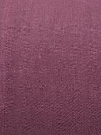 Parure copripiumino in lino Soffio, Viola melanzana, 250 x 260 cm + 2 federe 50 x 80 cm