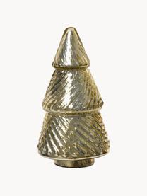 Decoratief object Lucky in de vorm van een kerstboom, Glas, Goudkleurig, Ø 17 x H 38 cm