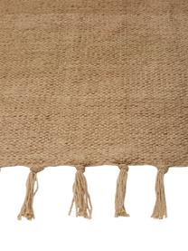 Dünner Baumwollteppich Agneta in Beige, handgewebt, 100% Baumwolle, Beige, B 200 x L 300 cm (Größe L)