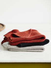 Manique coton bio tricot Merga, 6 pièces, Gris