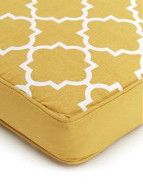 Coussin de chaise épais jaune Lana, Jaune