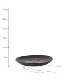 Frühstücksteller Heban aus Steingut in Anthrazit, 6 Stück, Steingut, Anthrazit, Ø 20 x H 3 cm