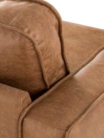 Sofa Hunter (3-Sitzer) aus recyceltem Leder, Bezug: Recyceltes Leder (70% Led, Gestell: Massives Kiefernholz, FSC, Leder Braun, B 219 x T 90 cm