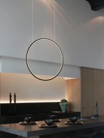 Velké závěsné LED svítidlo s difuzorem Ring, Černá, Ø 80 cm, H 2 cm