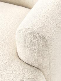 Sillón en tejido bouclé Sofia, Tapizado: tejido bouclé (100% polié, Estructura: madera de abeto, tablero , Patas: plástico Este producto es, Bouclé blanco Off White, An 90 x F 97 cm