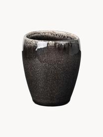 Tasses à expresso artisanales Nordic Coal, 6 pièces, Grès cérame, Noir, chiné, Ø 7 x haut. 8 cm, 100 ml