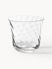 Ručne fúkané poháre na vodu Swirl, 4 ks, Sklo, Priehľadná, Ø 10 x V 9 cm, 300 ml