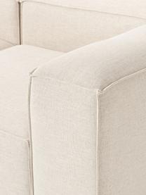 Modulares Sofa Lennon (4-Sitzer) aus Leinen-Mix, Bezug: 50 % Viskose, 25 % Leinen, Gestell: Fichtenholz, Sperrholz, m, Füße: Kunststoff Dieses Produkt, Leinen-Mix Beige, B 327 x T 119 cm