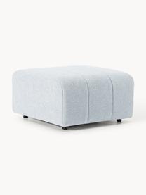 Bouclé-Sofa-Hocker Lena, Bezug: Bouclé (93 % Polyester, 6, Gestell: Buchenholz, Spanplatte, H, Bouclé Hellblau, B 78 x T 75 cm