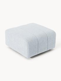 Bouclé-Sofa-Hocker Lena, Bezug: Bouclé (93 % Polyester, 6, Gestell: Buchenholz, Spanplatte, H, Füße: Kunststoff, Bouclé Hellblau, B 78 x T 75 cm