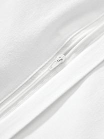Poszewka na poduszkę z perkalu bawełnianego z tuftowaną dekoracją Faye, Biały, S 40 x D 60 cm