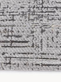 Teppich Yava, 70% Polyester, 30% Baumwolle (GRS-zertifiziert), Grau, Schwarz, B 120 x L 180 cm (Größe S)