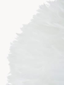 Hanglamp Eos van veren, Lampenkap: ganzenveren, RDS-gecertif, Wit, Ø 45 cm x H 30 cm
